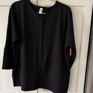 SPANX Black Women's Perfect Length dolman sleeve Sweatshirt. Size Medium